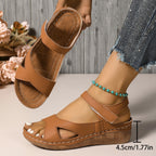 Damen bequeme Riemchen-Sandalen mit anatomischem Fußbett R&B