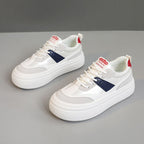 Damen modische Plateau Sneakers mit stabiler Laufsohle und atmungsaktivem Obermaterial R&B