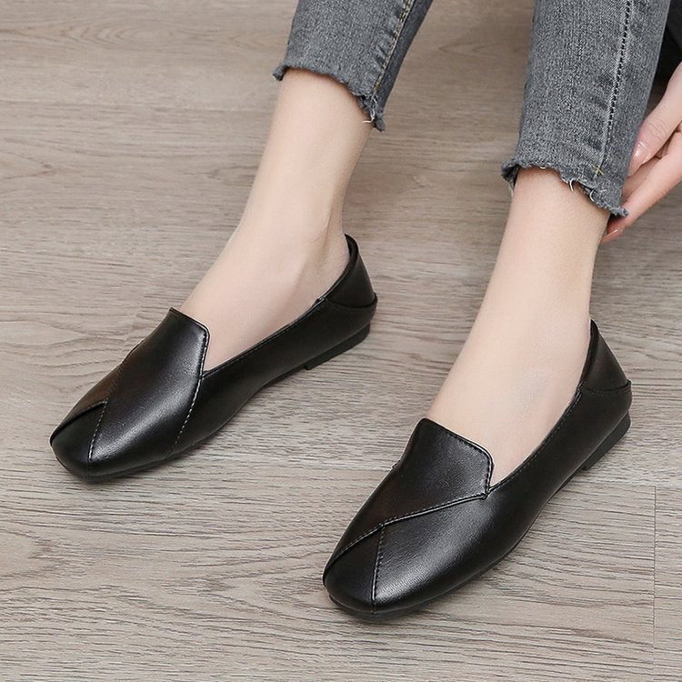 Damen elegante Mokassin-Pantoletten mit modischem Schnitt und flexiblem Fußbett R&B