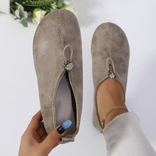 Damen modische Mokassins mit eleganter Schnürung R&B