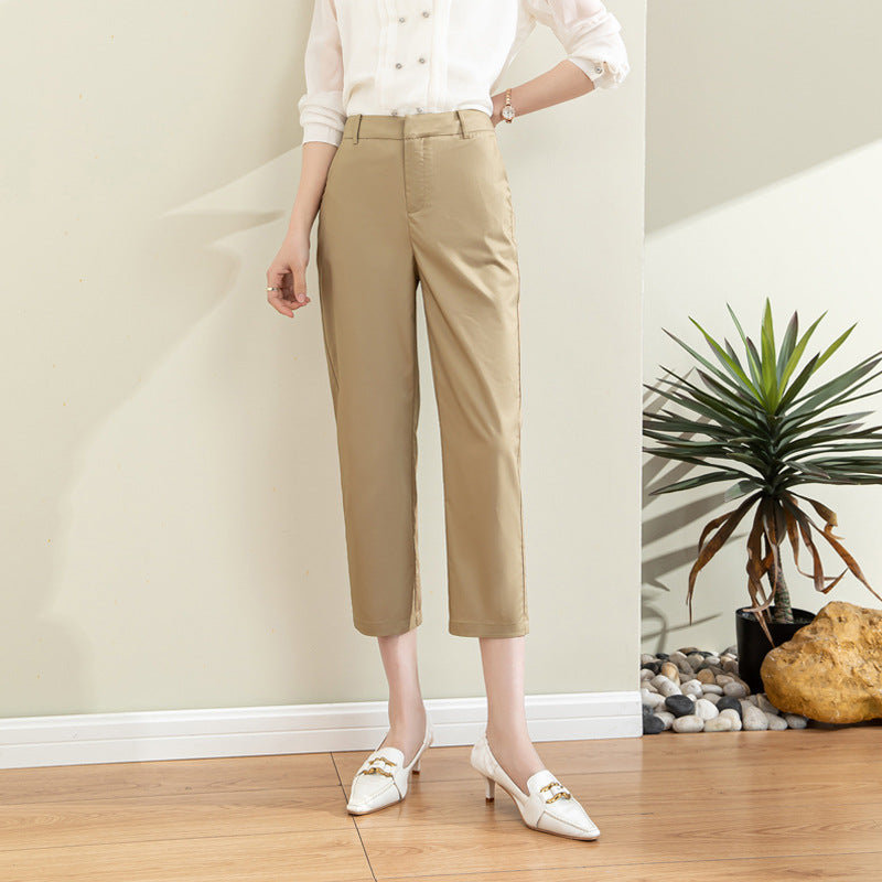 Damen Chino Stoffhose mit schmalem Schnitt