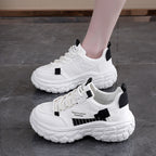 Damen Komfortable Lauf- und Freizeitschuhe mit dicker Sohle R&B