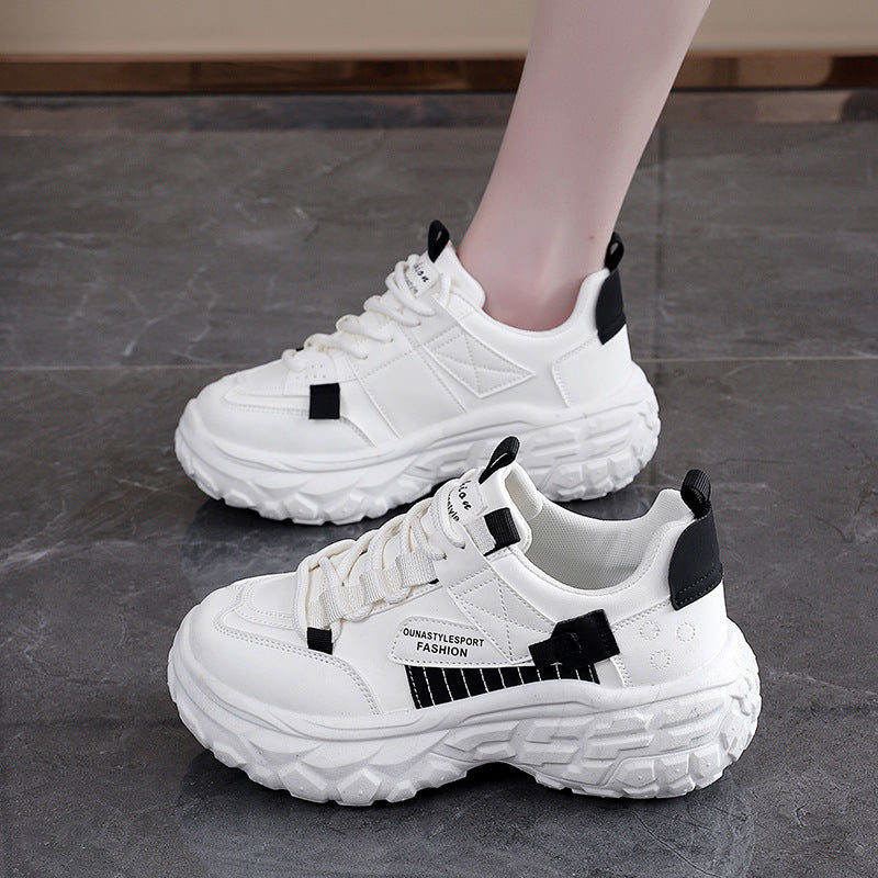 Damen Komfortable Lauf- und Freizeitschuhe mit dicker Sohle R&B