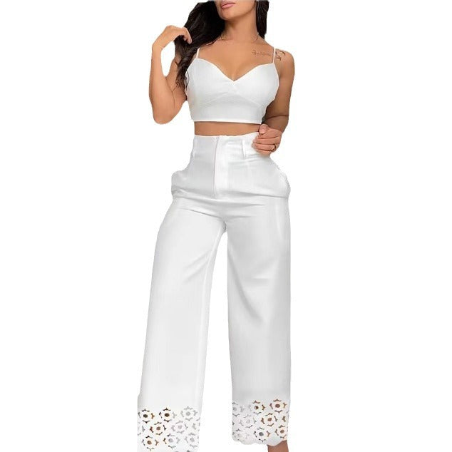 Damen elegante Culotte mit Spitzenverzierungen R&B