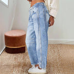 Damen Weite Jeans im lässigen Vintage-Stil mit hochwertigen Details R&B