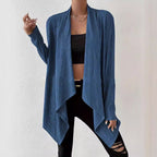 Damen Lässige Strickjacke mit modernem Waffelmuster R&B