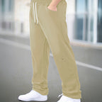 Herren Sportliche Jogginghose mit atmungsaktiven Mesh-Einsätzen und elastischem Bund R&B