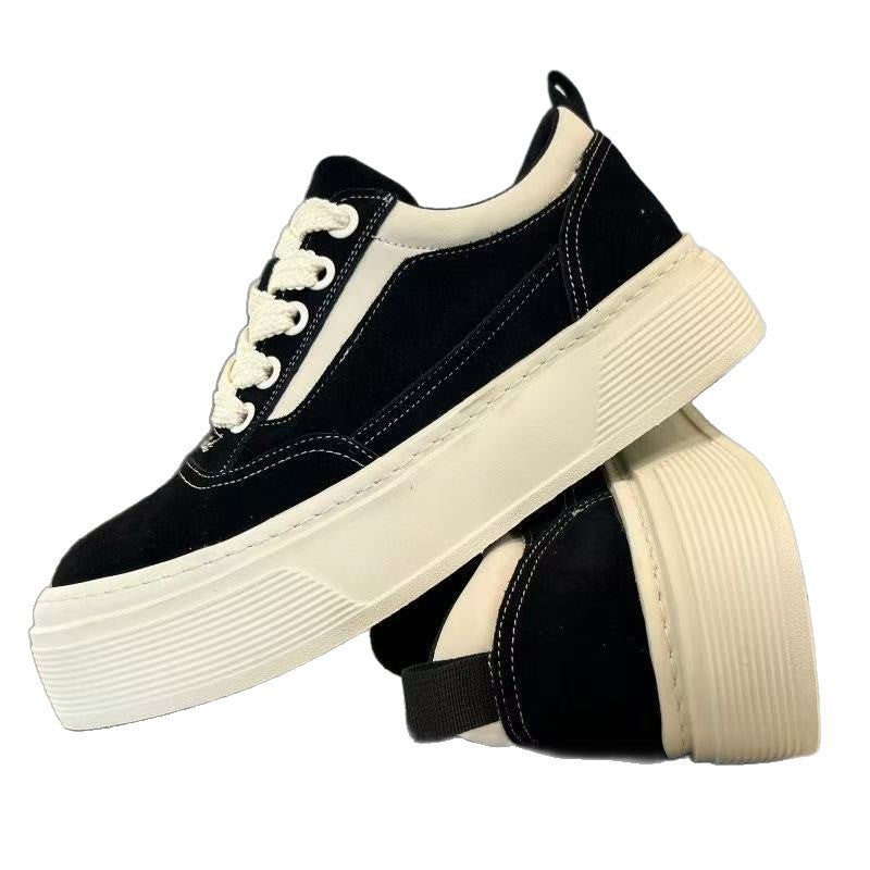 Damen sportive Sneakers mit erhöhtem Plateau und weichem Innenfutter R&B