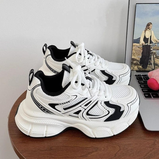 Damen Sportliche Sneakers mit atmungsaktiver Mesh-Oberfläche und dämpfender Sohle R&B