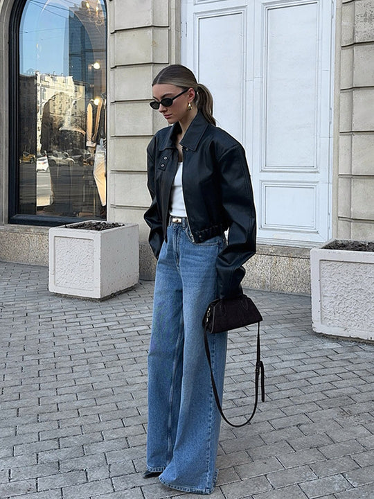Damen modische jacke mit oversized Passform R&B