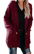 Damen Strickjacke mit Taschen und lässigem Schnitt R&B