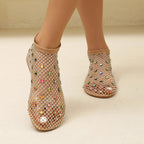 Damen Glitzernde Mesh-Sandalen R&B
