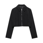 Damen modische cropped Jacke R&B