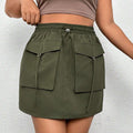 Damen Minirock mit praktischen Taschen und verstellbarem Taillenbund R&B
