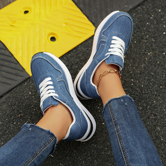 Damen Freizeit-Sneaker mit atmungsaktivem Obermaterial und dämpfender Sohle R&B