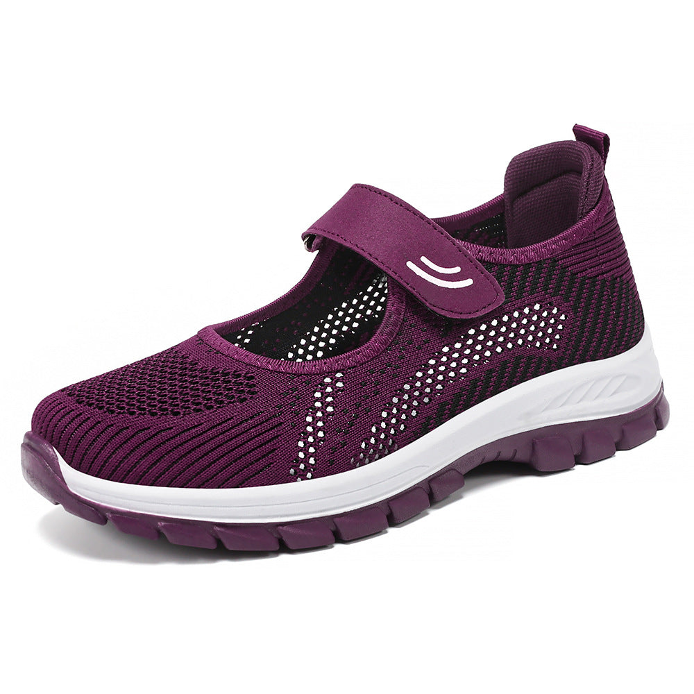Damen Komfortable Freizeitschuhe mit verstellbarem Klettverschluss R&B