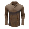 R&B | Pique Pullover Slim Passform Baumwollstrick Elegantes Streifenmuster