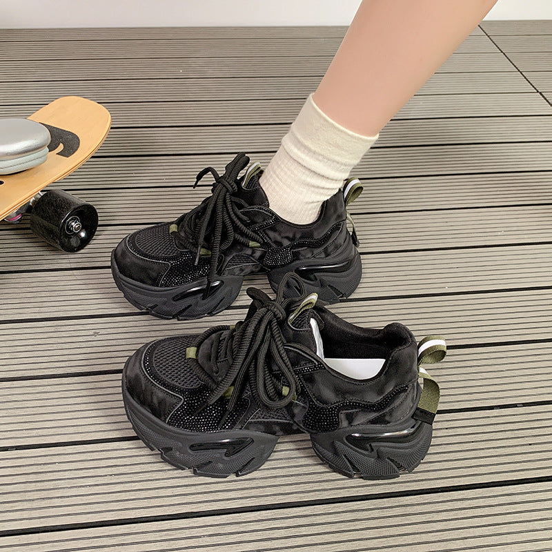 Damen Sportliche Chunky Sneakers mit atmungsaktivem Obermaterial und rutschfester Sohle R&B