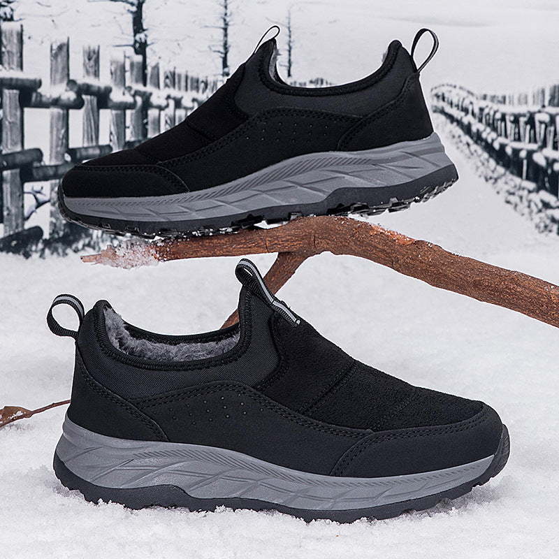 Damen Komfortable Winter Sneakers mit elastischem Klettverschluss R&B