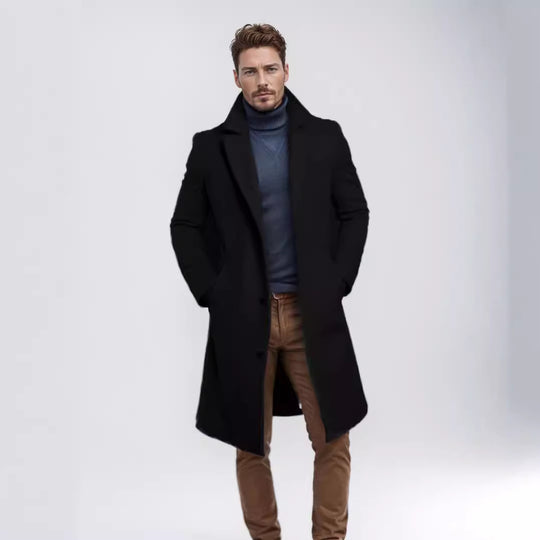 Herren eleganter und warmer Übermantel R&B