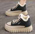 Damen Trendige High-Top Sneakers mit kuscheligem Innenfutter und rutschfester Sohle R&B