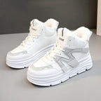 Damen modische High-Top Sneakers mit kuscheligem Innenfutter und robustem Profil R&B