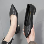 Damen Spitzen Ballerinas mit elegantem Blockabsatz R&B