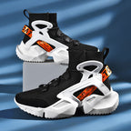 Damen Sportliche High-Top Sneakers mit elastischem Strick-Obermaterial und rutschfester Sohle