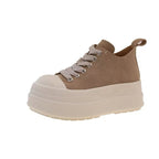Damen Sneakers mit dickem Plateau und atmungsaktivem Obermaterial