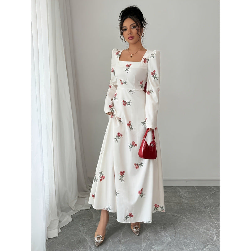 Damen Maxikleid mit floralem Muster R&B