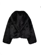 Damen Trendy Kunstfelljacke R&B