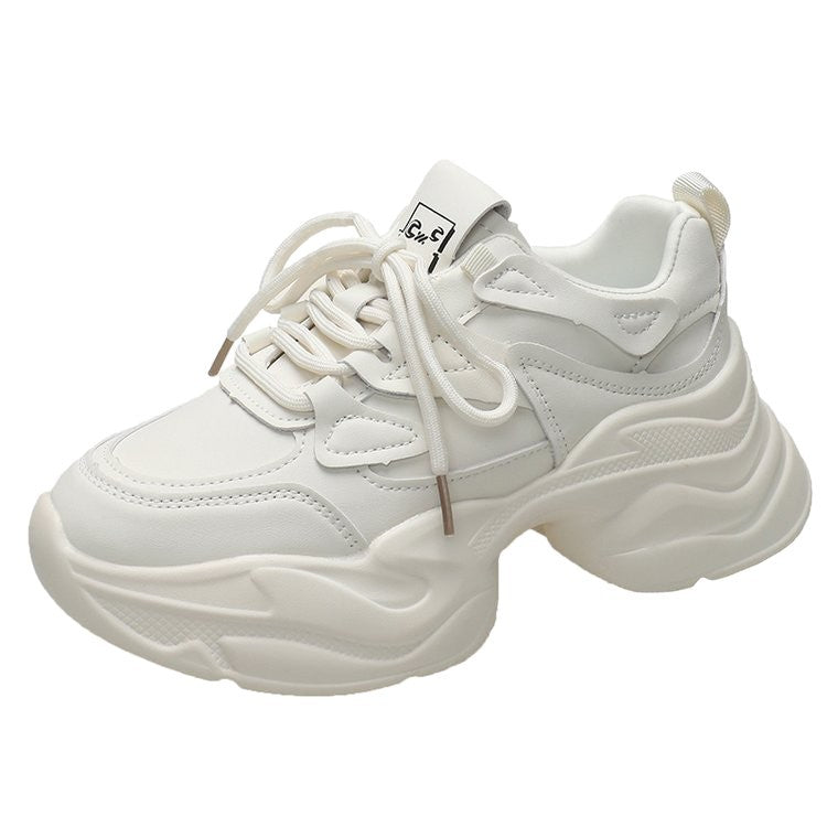 Damen modische Chunky Sneakers mit atmungsaktiver Oberflächenstruktur R&B