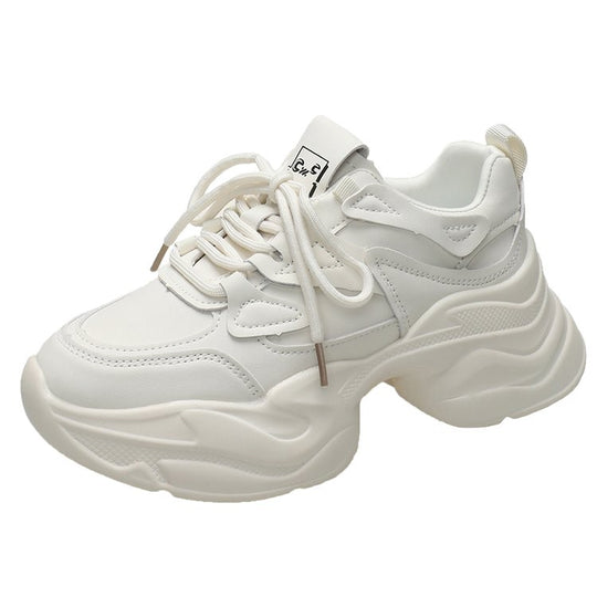 Damen modische Chunky Sneakers mit atmungsaktiver Oberflächenstruktur R&B