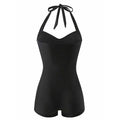 Damen Einteiler Badeanzug mit halterneck Design und moderner Passform R&B