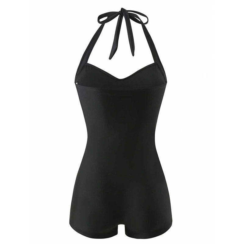 Damen Einteiler Badeanzug mit halterneck Design und moderner Passform R&B