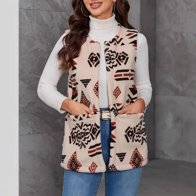 Damen Weste mit modischem Ethno-Design R&B