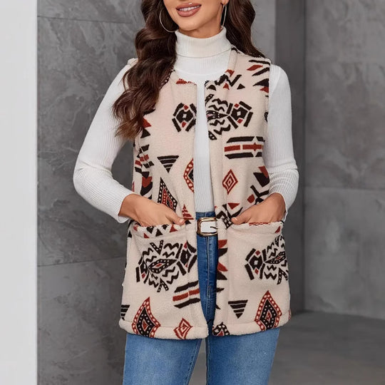 Damen Weste mit modischem Ethno-Design R&B