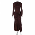 Damen Elegantes Kleid mit innovativem Design und kunstvollen Drapierungen R&B