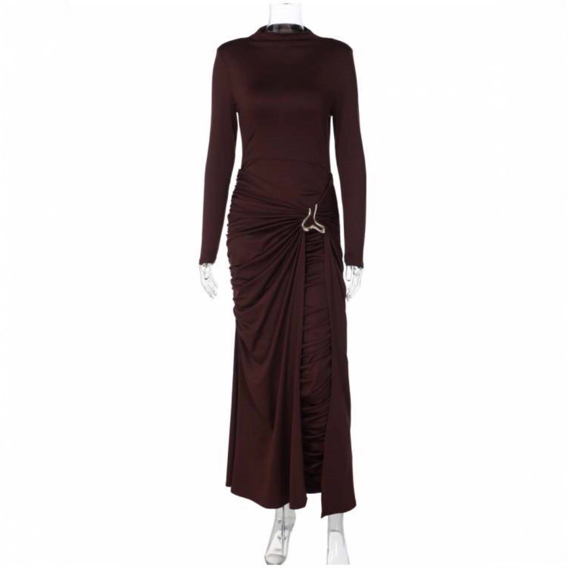 Damen Elegantes Kleid mit innovativem Design und kunstvollen Drapierungen R&B