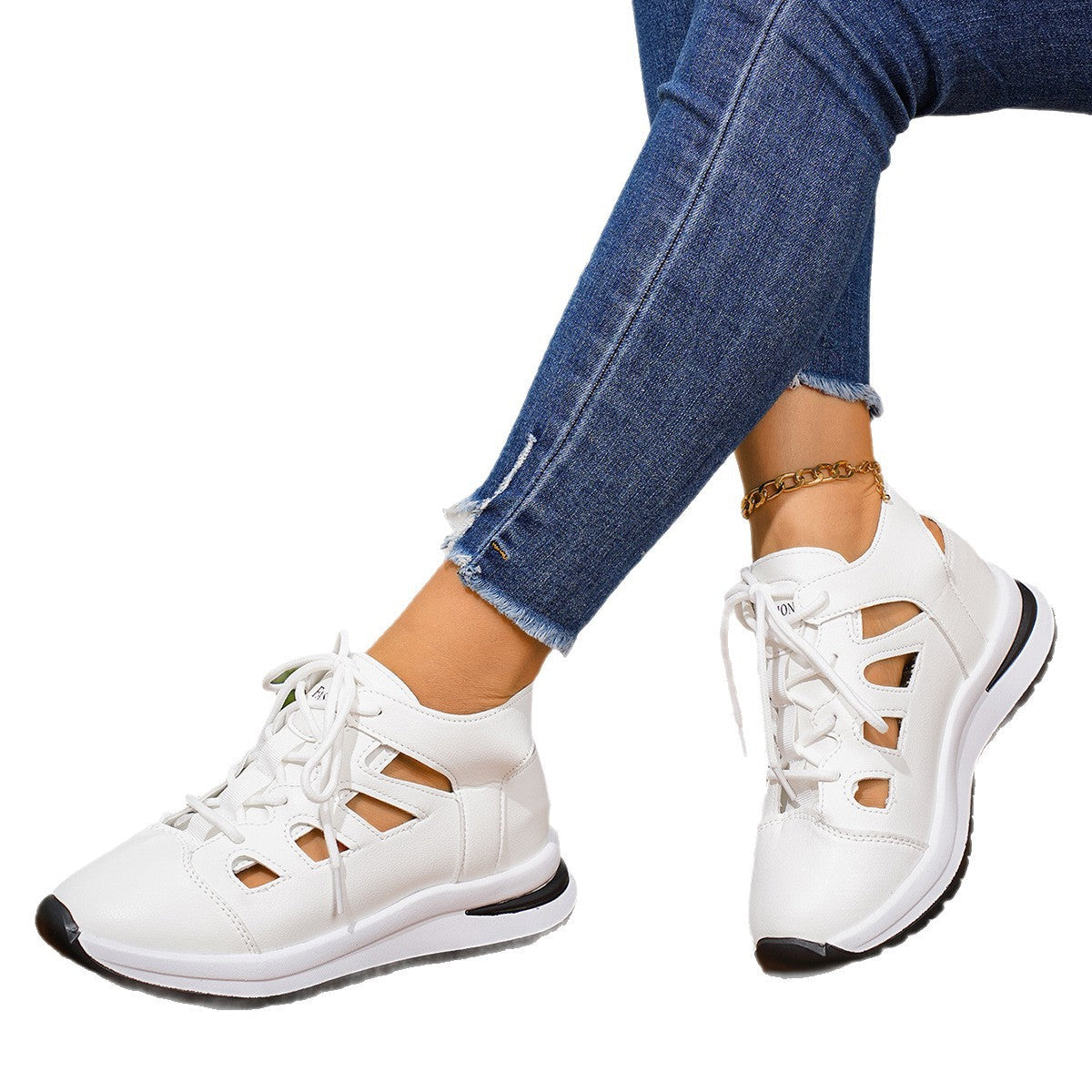 Damen Komfortable Sneaker mit atmungsaktiver Netzstruktur und elegantem Design R&B