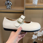 Damen Ballerinas mit eleganter Schnallenverzierung und komfortablem Fußbett R&B