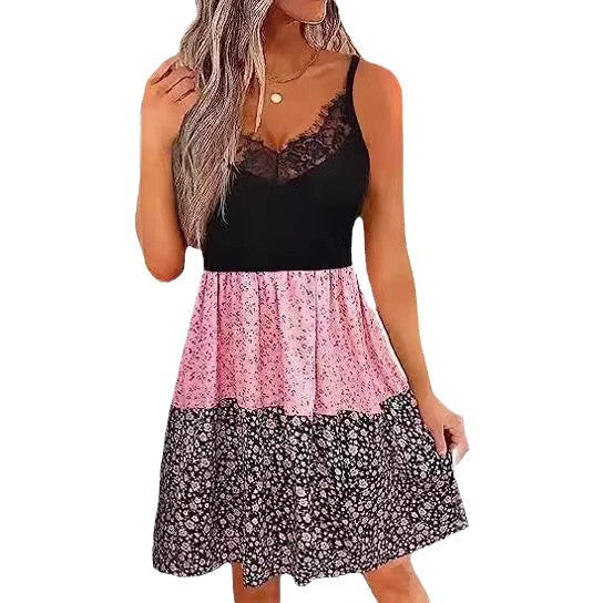 Damen Freizeitkleid im Layering-Stil R&B
