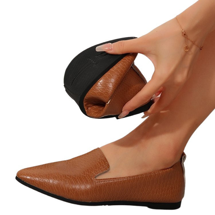 Damen Bequeme Ballerinas mit modischen Kreuzriemen R&B