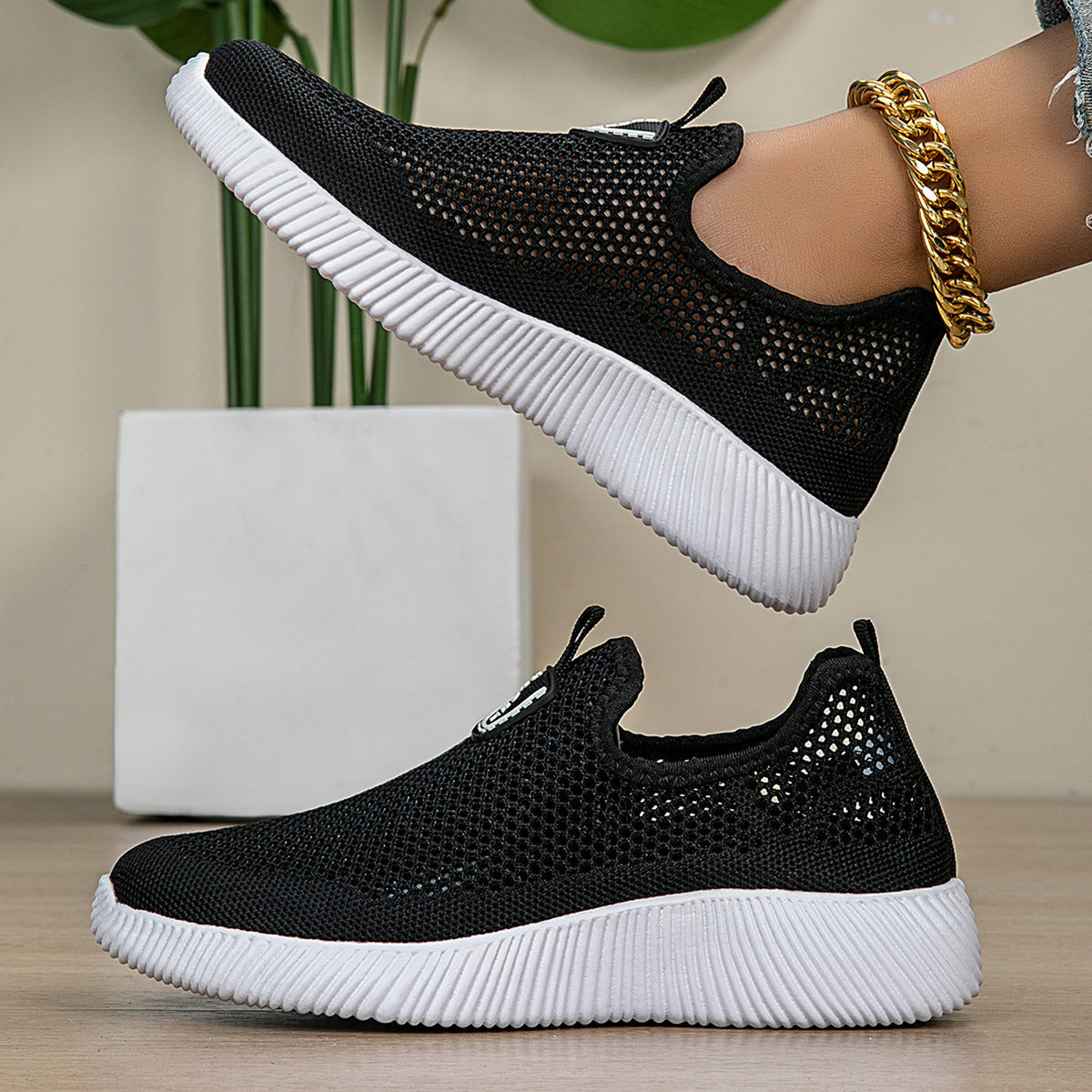 Damen atmungsaktive Mesh Sneakers