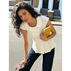 Damen Blusenshirt mit elegantem Kragen und tailliertem Schnitt R&B