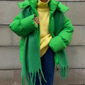 Damen Pufferjacke mit hohem Kragen und seitlichen Eingrifftaschen R&B