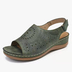 Damen Komfortable Sandalen mit modischem Cut-Out Design und anatomischem Fußbett R&B