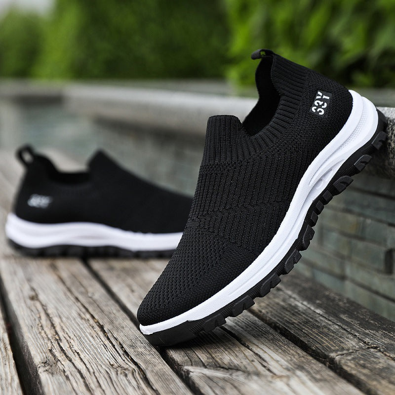 Damen Hochqualitative Slip-On Sneakers mit elastischem Obermaterial und rutschfester Sohle R&B