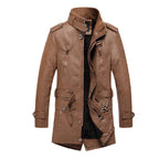 Herren Klassische Biker Lederjacke