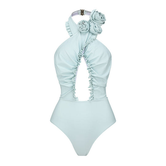 Damen Schwimmanzug mit floralem Design und raffinierter Cut-Out-Optik R&B